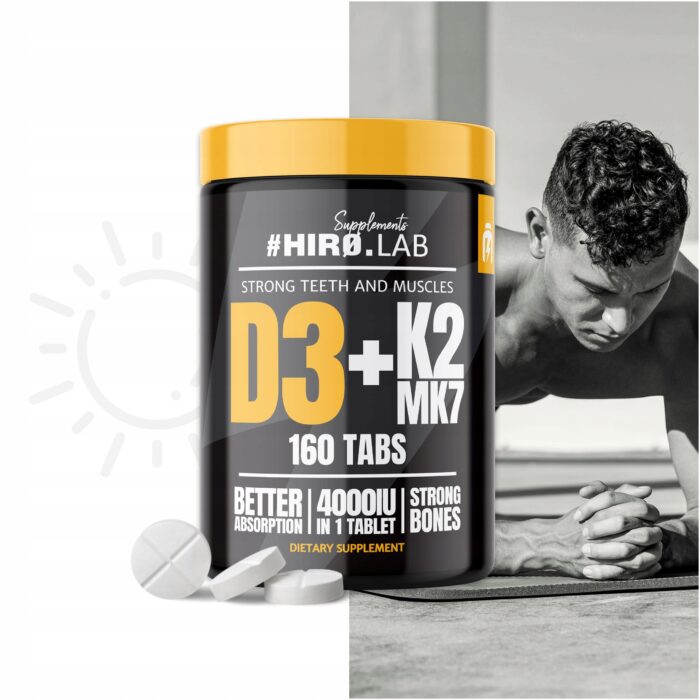 Vitamine D3 4000 UI + K2 MK7 – 160 comprimés – Image 2