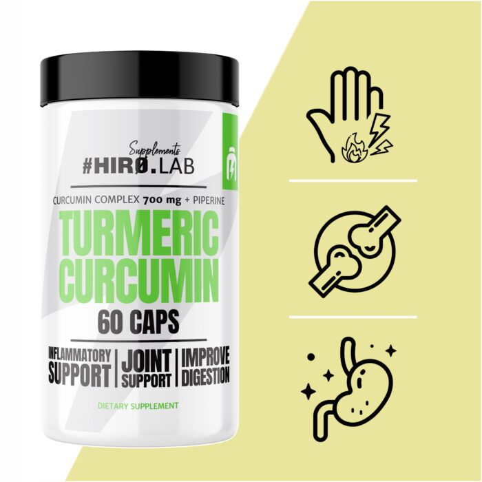 Turmeric Curcuma - Curcumine de curcuma – 60 gélules – Image 2