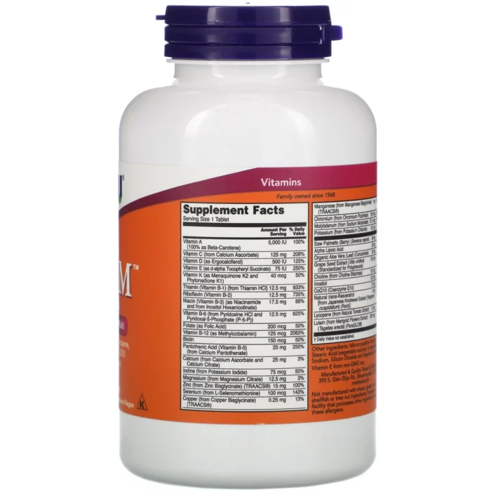 Now Foods ADAM Men's Multivitamin (60 Tablets) – Image 2