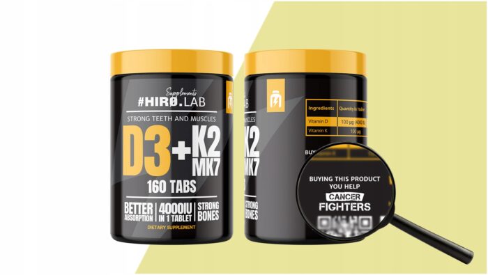 Vitamine D3 4000 UI + K2 MK7 – 160 comprimés – Image 5