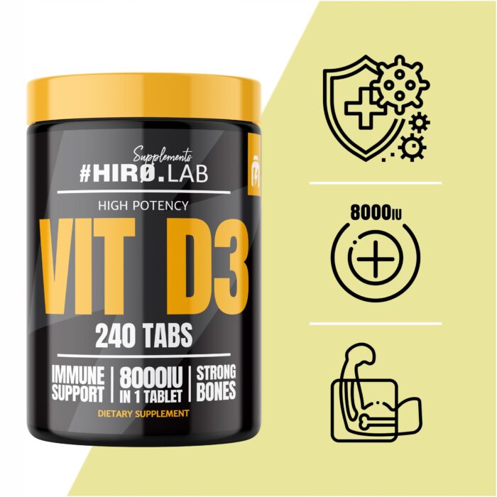 Vitamin D3 8000IU – 240tabs – Image 2