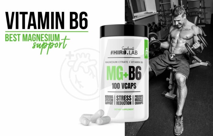 Mg + B6  Magnésium + Vitamine B6 100 Gélules – Image 3